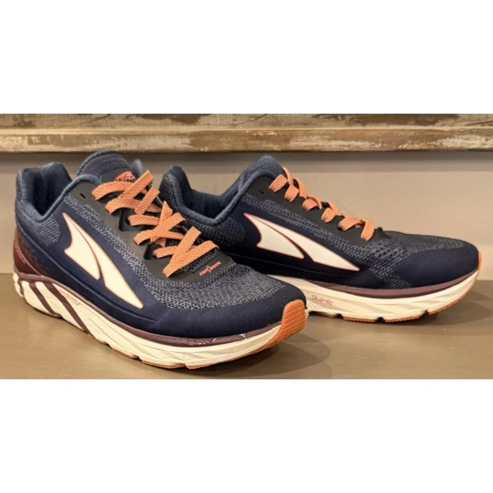 Altra Torin 4 Womens Sz 11 Blue/Burgundy Athletic Running Walking Zero Drop Shoe